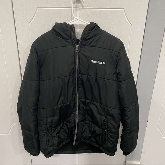 Timberland Black Full Zip Puffer Jacket - Picture 1 of 15